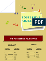 POSSESSIVE ADJECTIVES