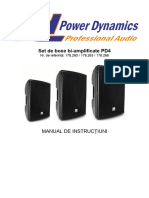 Manual de Utilizare Boxa Activa Bi-Amplificata Power Dynamics PD410A 178.260