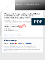 Eureka Forbes LTD - BP Sales & Service Collection - Payment Link - Mcmncnaeiueufq