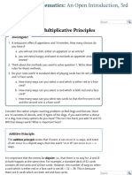 Additive and Multiplicative Principles