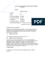 ESTRUCTURA INFORME WAIS IV Por Completar