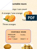 Countable Uncountable Nouns