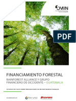 Financiamiento Forestal - Rainforest Alliance y Grupo Financiero de Occidente Guatemala Mfg Sp 01 2015