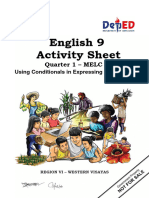 English 9 Activity Sheet: Quarter 1 - MELC 2