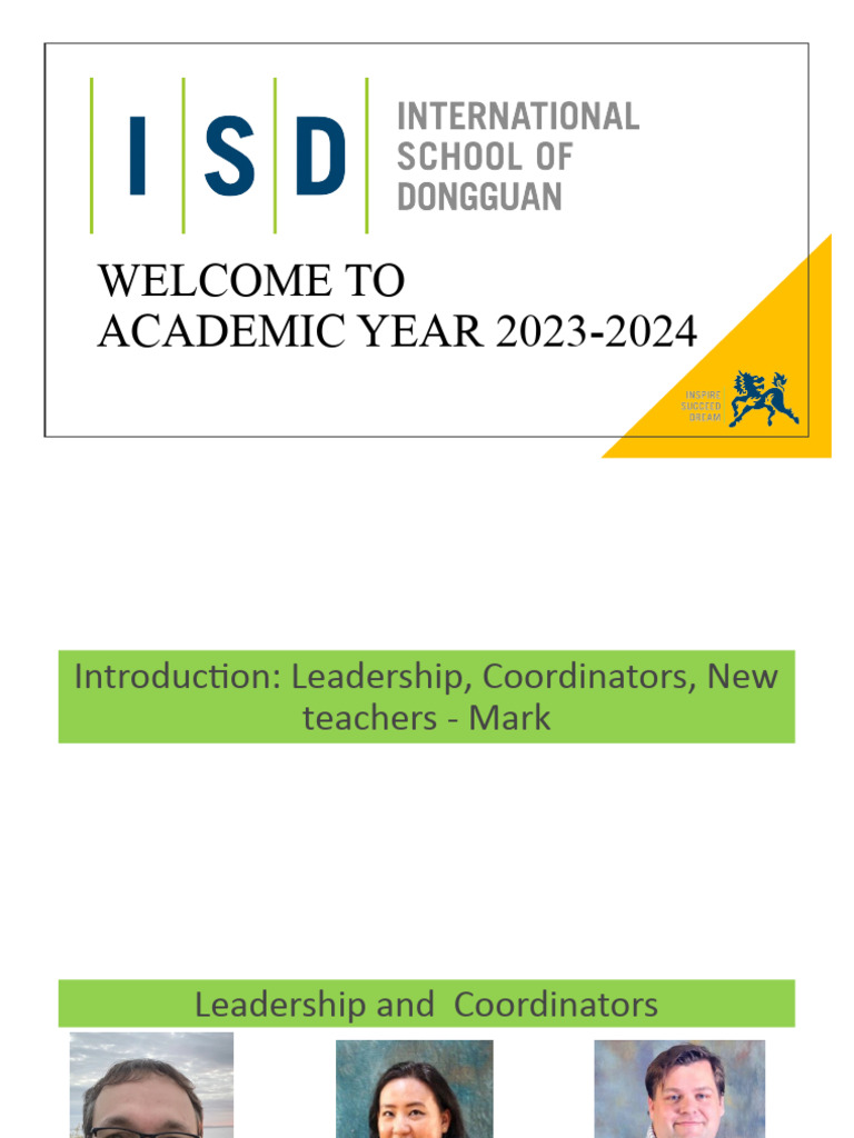 Isd 2023 2024 Leadership Staff Overview Pdf Secondary Education