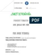 Zumzet de Primavara Proiect Tematic
