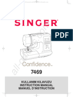 Singer Confidence 7469Q Sewing Machine Instruction Manual