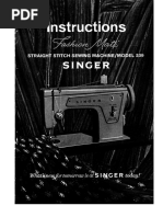 Singer 239 Manual | PDF | Sewing Machine | Seam (Sewing)
