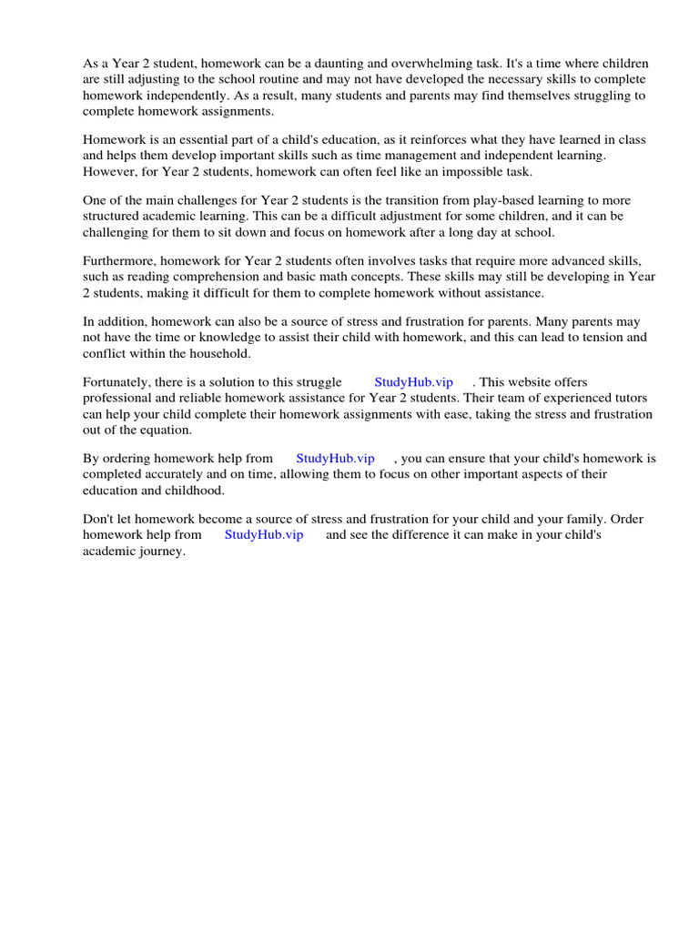 Homework Book Year 2 | PDF | Homework | Learning