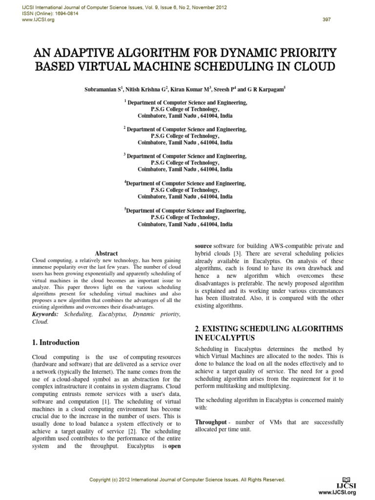 Dynamic Scheduling Pdf Scheduling Computing Virtual Machine