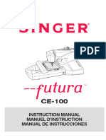 Singer Futura CE100 Sewing Machine Instruction Manual