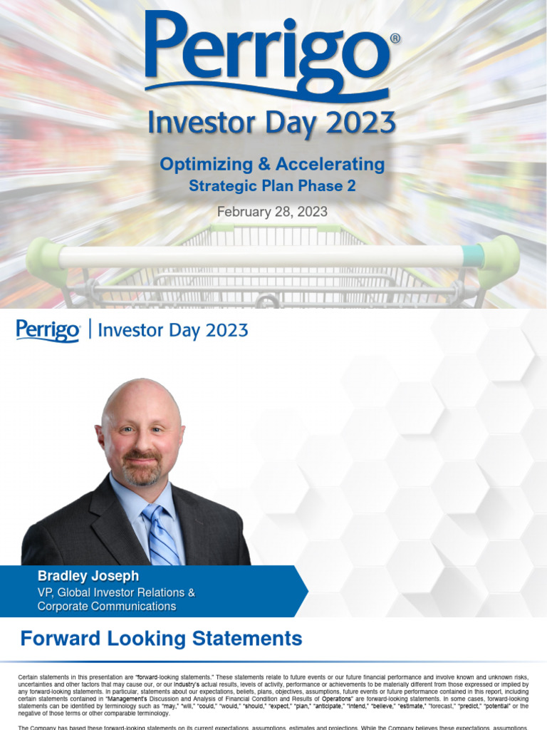 Perrigo Investor Presentation 02-2023 - V - FINAL | PDF | Perrigo | Risk