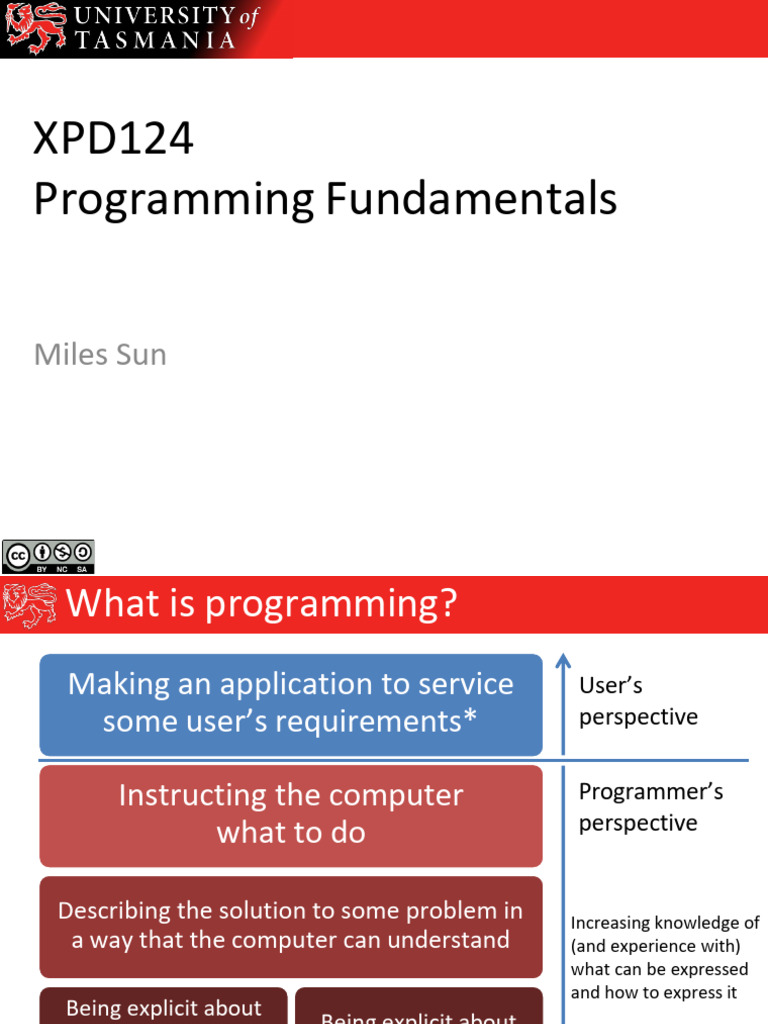 1.1 - XPD124 Unit Overview2024S1 | PDF | Computer Program | Programming