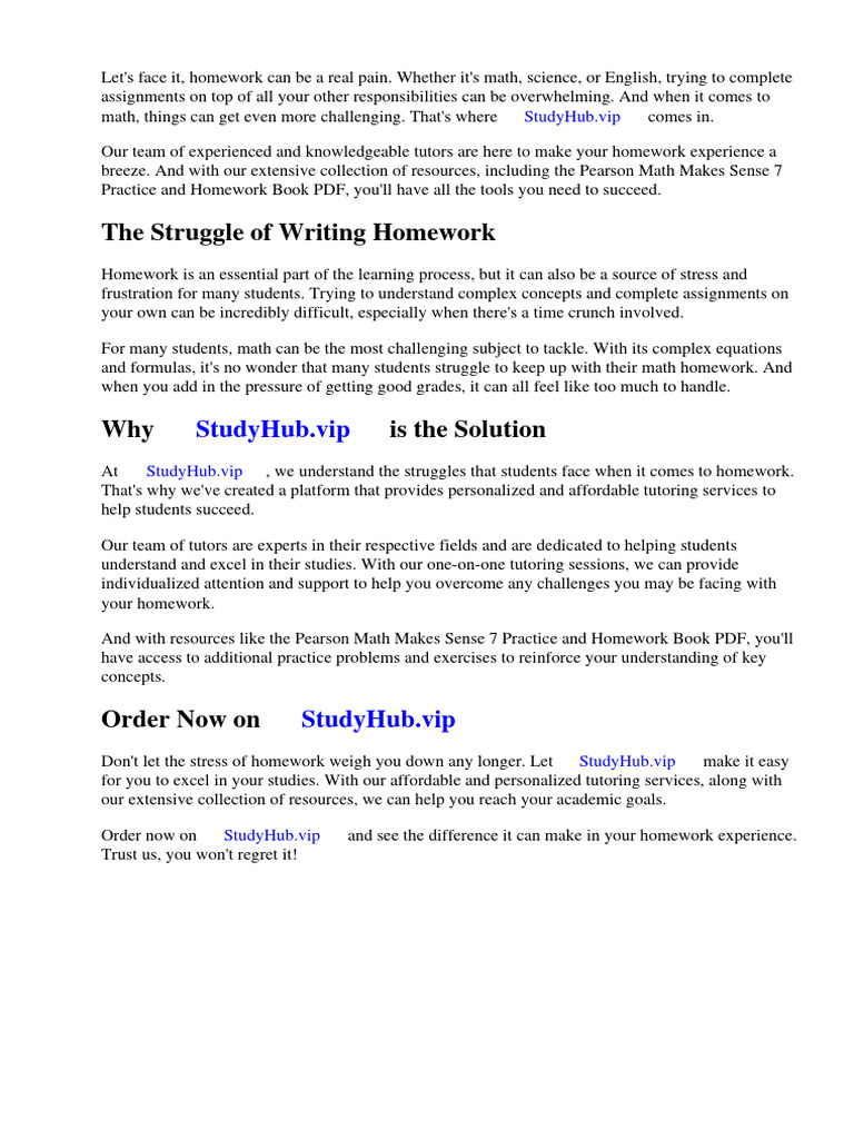Pearson Math Makes Sense 7 Practice and Homework Book PDF | PDF