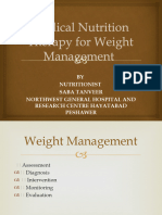 Medical Nutrition Therapy for Weight Management