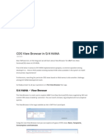 CDS View Browser in S - 4 HANA