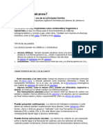 caracterisitcas de los alcanos QUIMICA GRADO 11