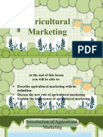 AGRICULTURAL MARKETING
