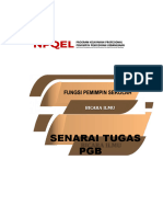 Senarai Tugas PGB