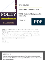 Polity Questions Lecture 35
