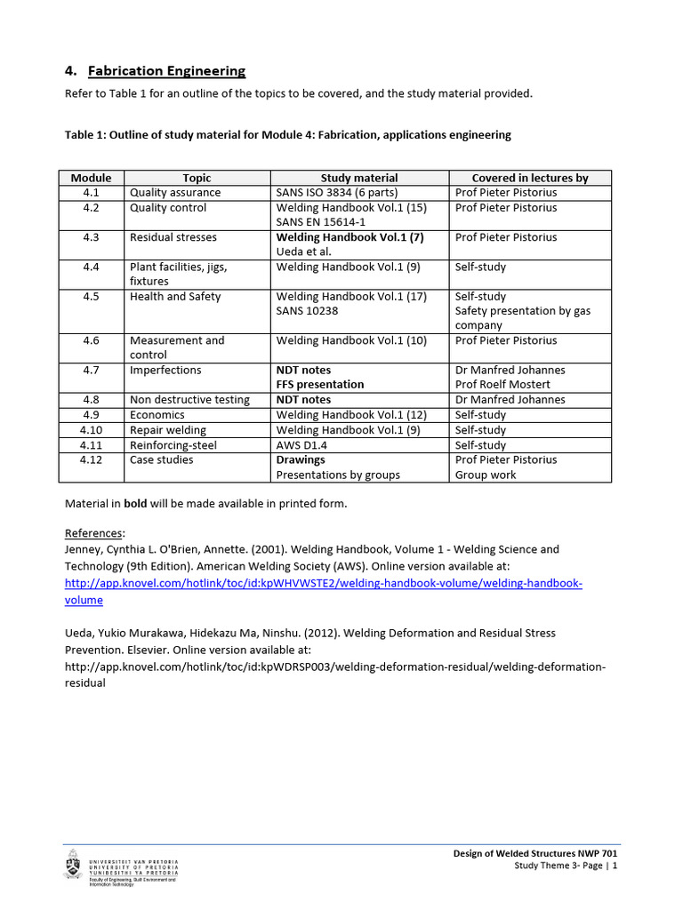 NFE 700 - Outline of Study Material | PDF | Nondestructive Testing ...
