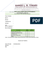 Rubrics - Assignment Sheet