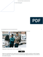 Groups Types and The Classroom - Educational Research Techniques
