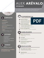 Curriculum CV Marketing Profesional Gris Oscuro  