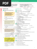 Practice Task: How Did You Do?