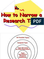 Developing a research topic