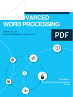 Advanced Word Processing