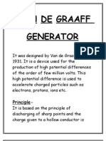 Van de Graaff Generator: High Voltage Device