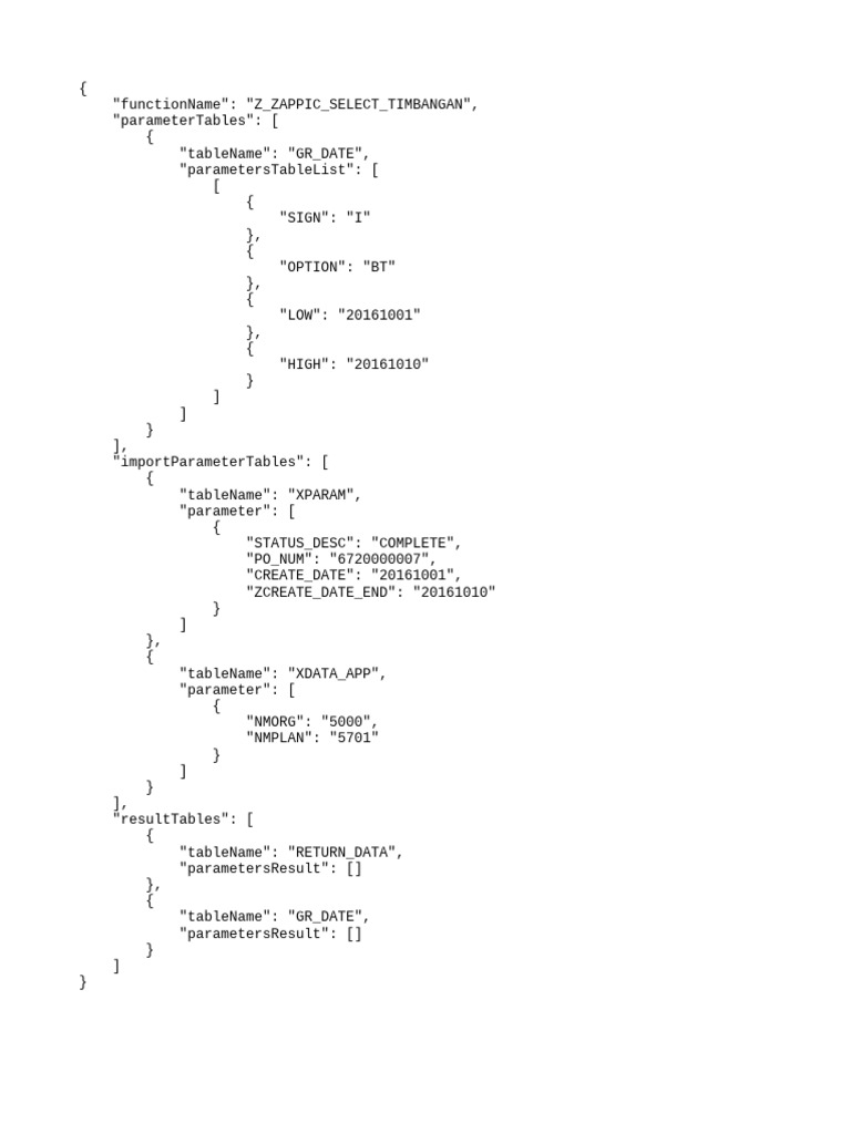 Body API Timbangan | PDF
