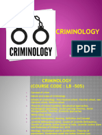 Criminology - Unit 2