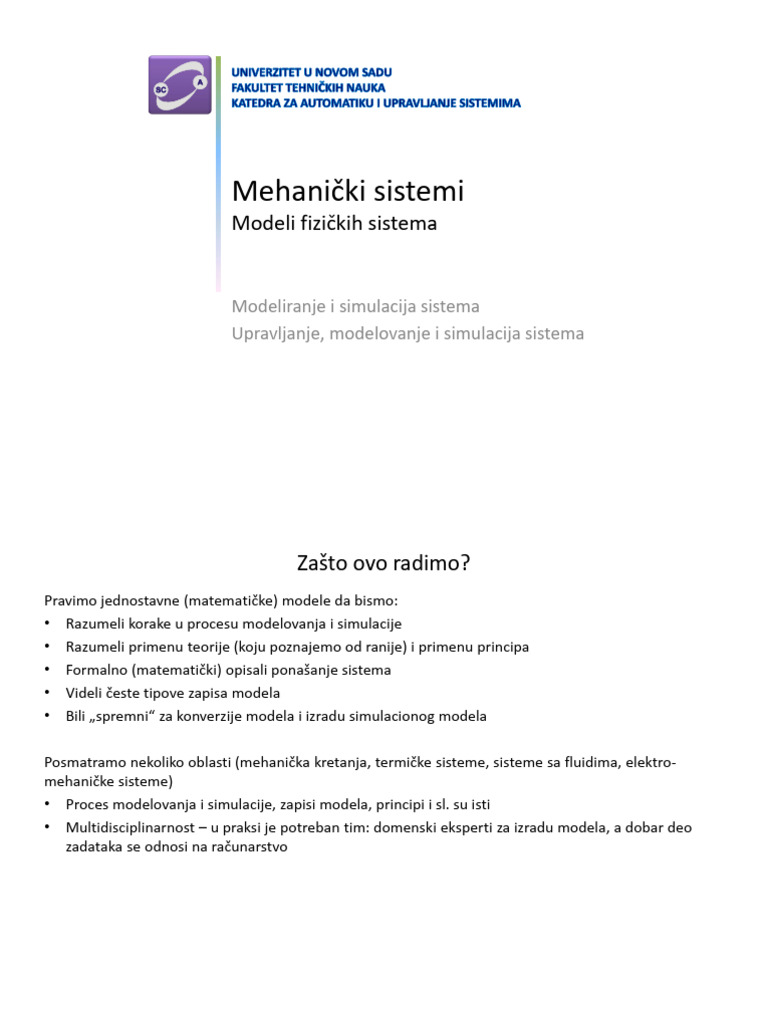 031 Mehanicki Sistemi 2023 | PDF