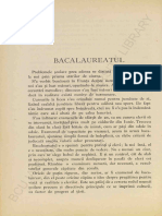 Simionescu, I., Bacalaureatul, RFR, An.1, Nr.6, 1934, p.72-84