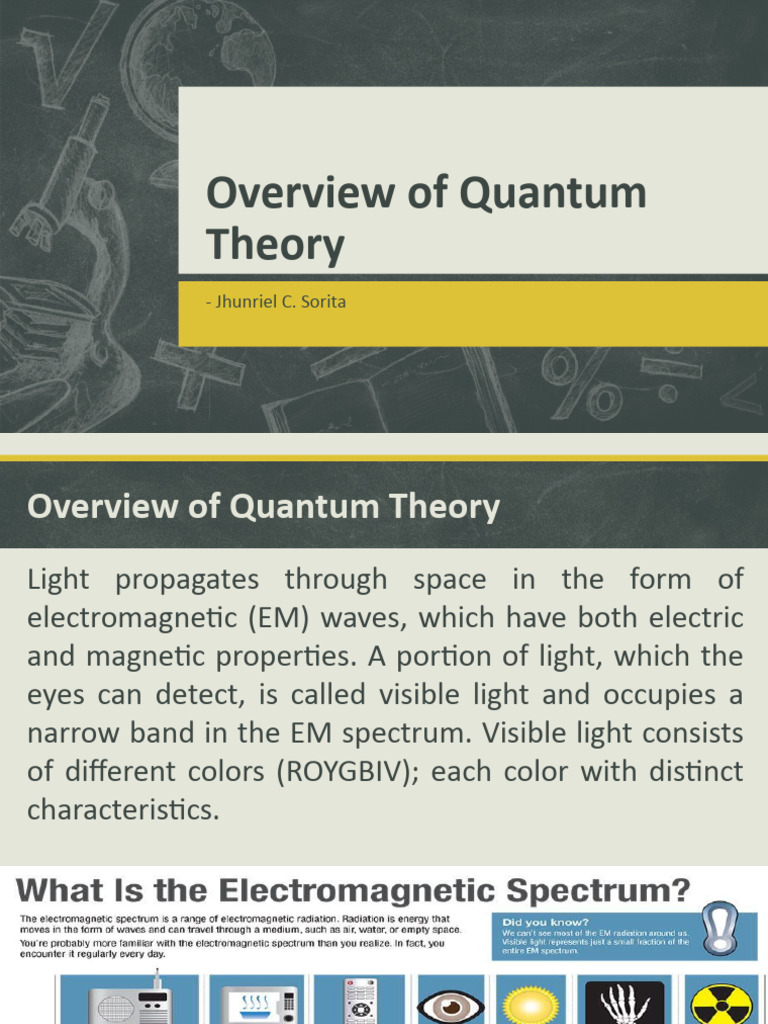 Quantum Theory and Atomic Orbitals Overview | PDF | Atomic Orbital | Waves