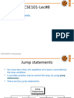 Jump Statement