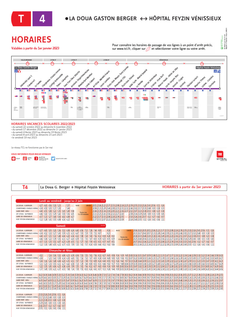 Ligne T4-À Partir Du 1er Janvier 2023 | PDF