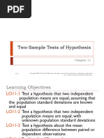 Two-Sample Tests of Hypothesis