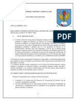 Reglamento Interno Institucional de Práctica Docente 2024