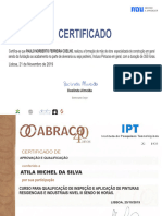 CERTIFICADO DE PEDREIRO PORTUGAL PAULO