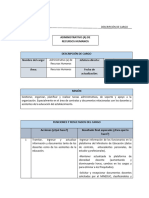 Descriptor de cargo_ Administrativo (a) de Recursos Humanos