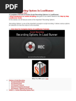 VUGen Recording Options in LoadRunner