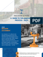 Doon School Admissions Process 2023