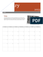 Calendar Template