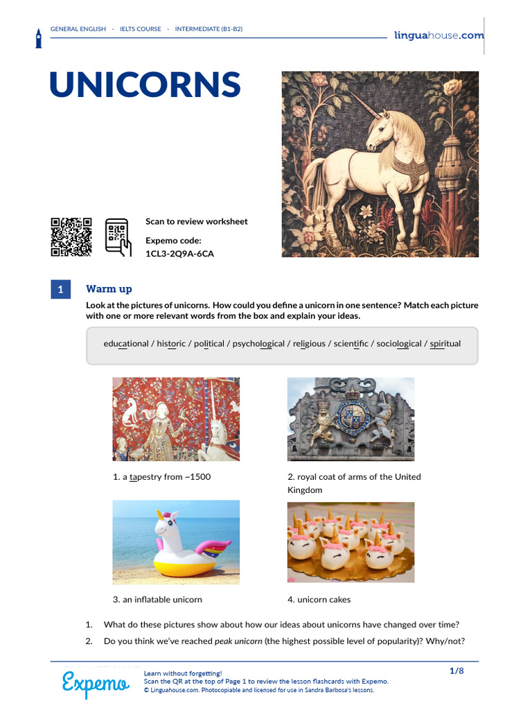 Unicorns British English Student | PDF | Unicorn | International ...