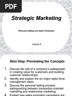 Marketing 1 Lesson 9