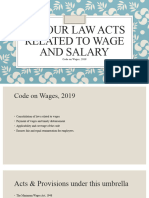 Wage Code (Acts Related To Wage and Salary)