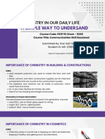 Chemistry in Daily Life